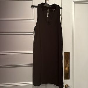 Aqua Black Sleeveless Halter style cocktail dress